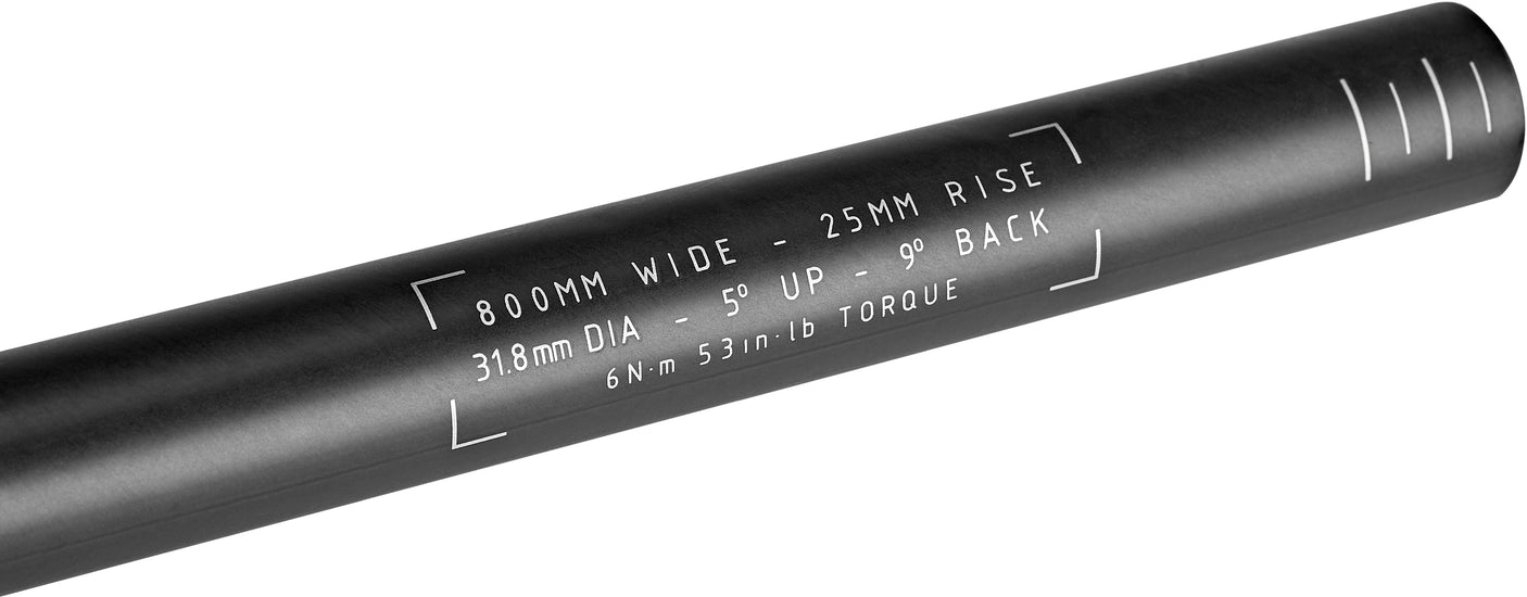 Truvativ Descendant Riser Carbon DH Guidon Ø31,8mm 25mm noir