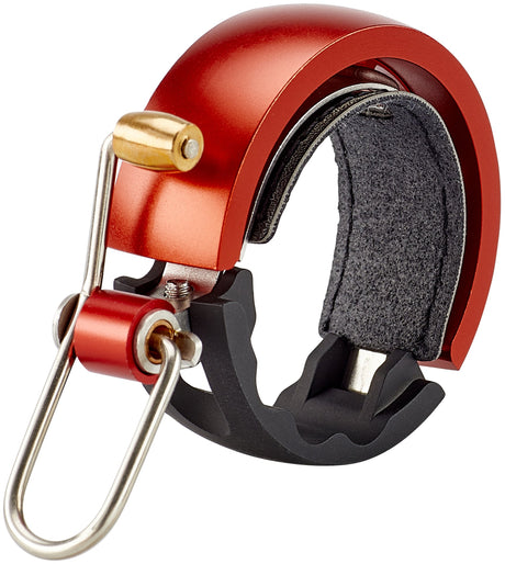 Knog Oi Luxe sonnette de vélo black/red