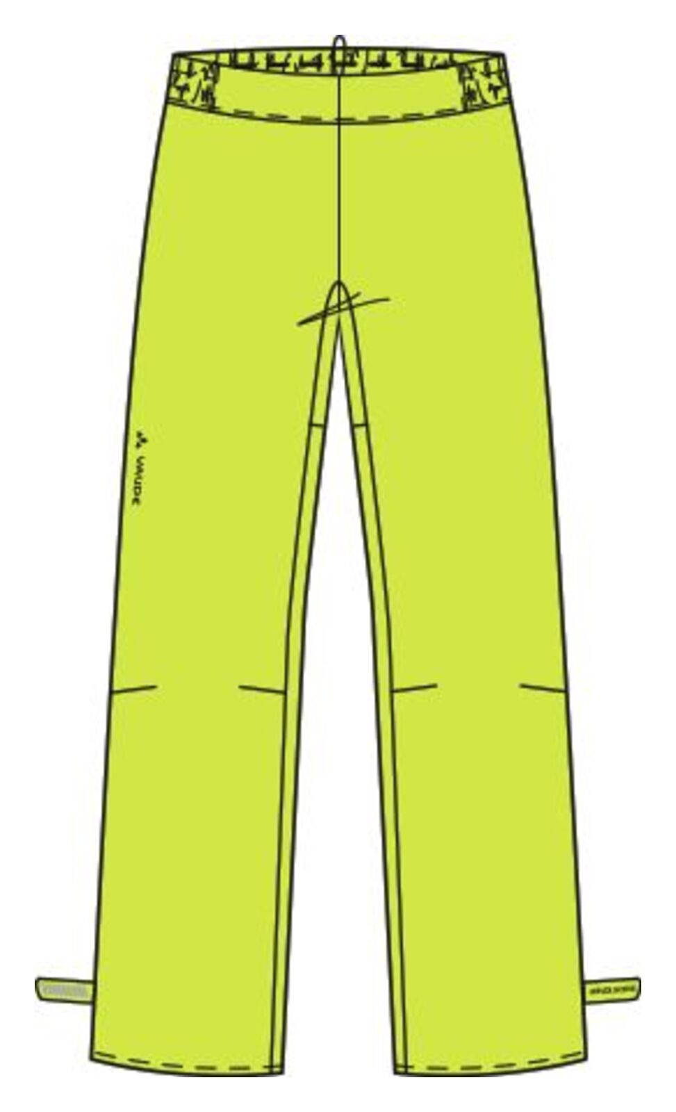VAUDE Drop Pants II Femme jaune