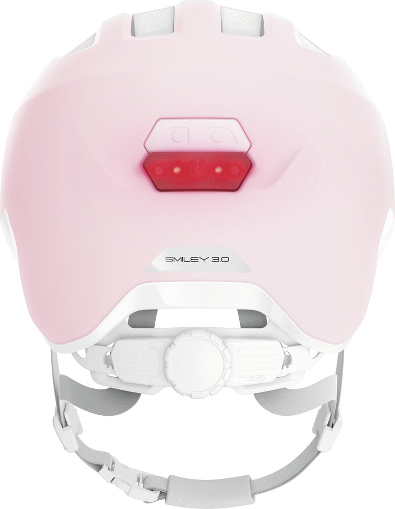 Casque enfant ABUS Smiley 3.0 ACE LED pure rose