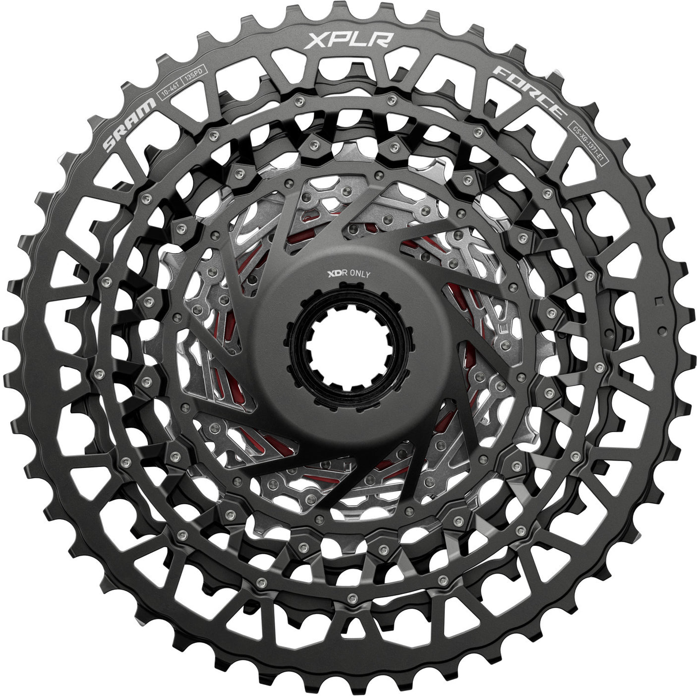 SRAM XG-1371 XPLR cassette 13 vitesses argent