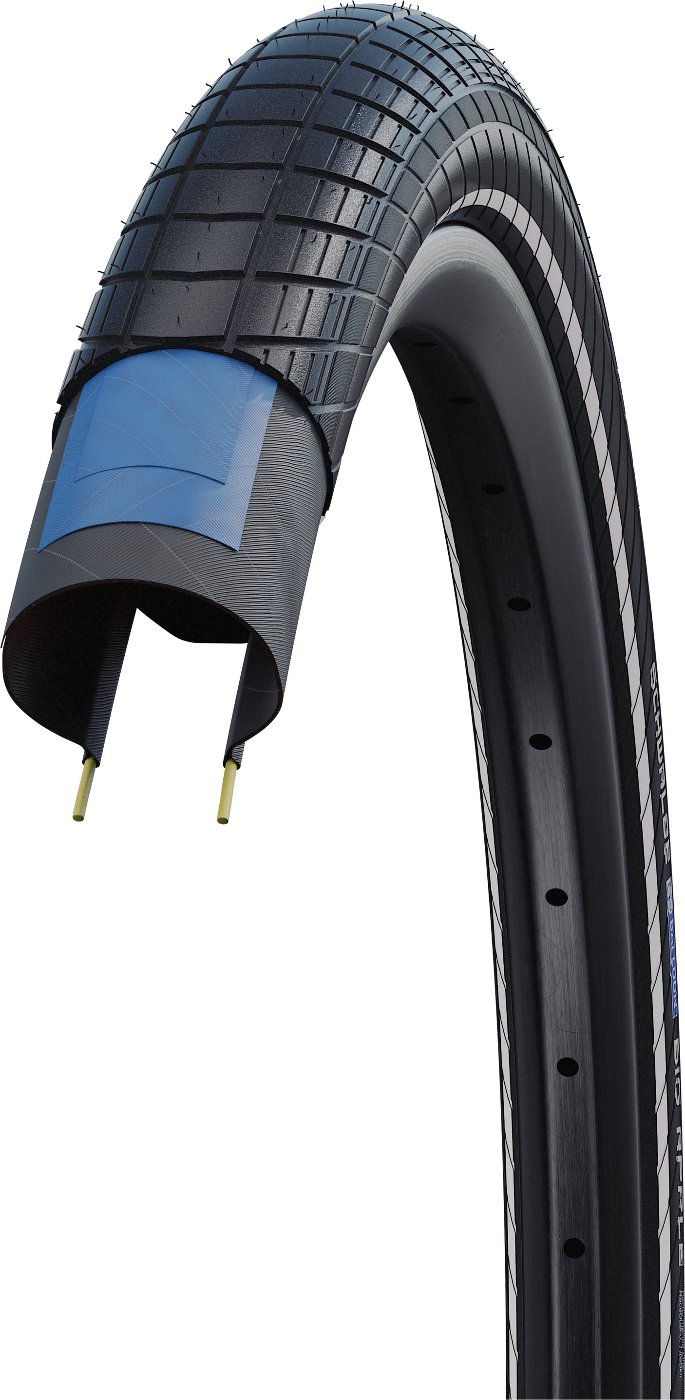 Schwalbe Big Apple pneu à tringle fil Performance 20" RaceGuard Reflex