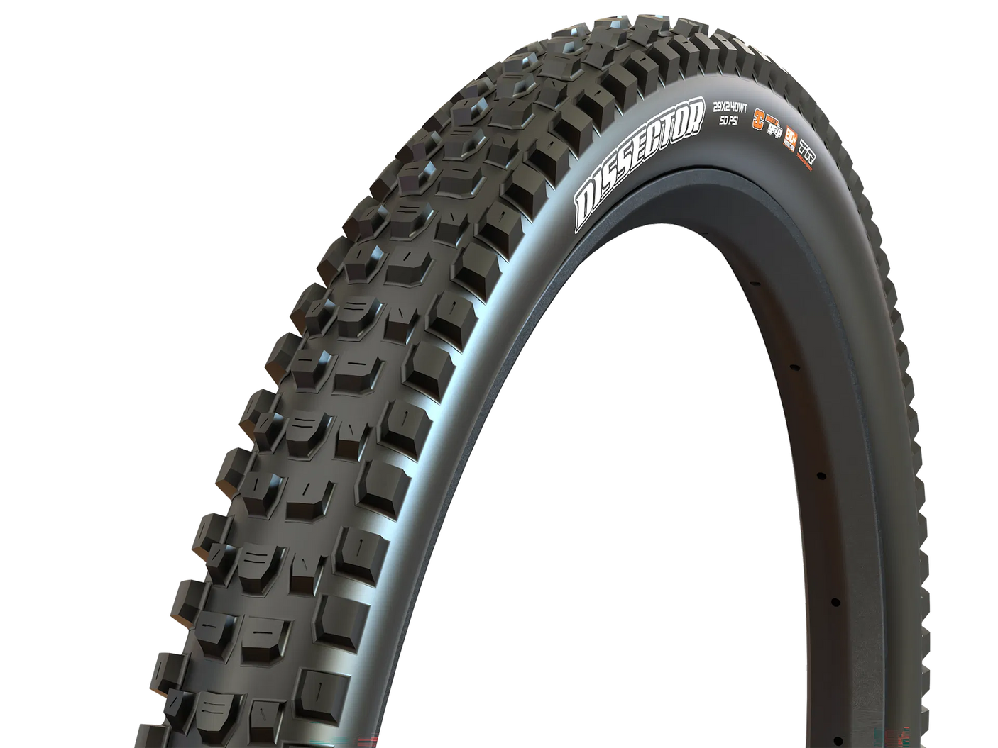 Maxxis Dissector Gen.2 pneu 29" EXO+ Protection, TR Tubeless Ready, 3C MaxxGrip noir