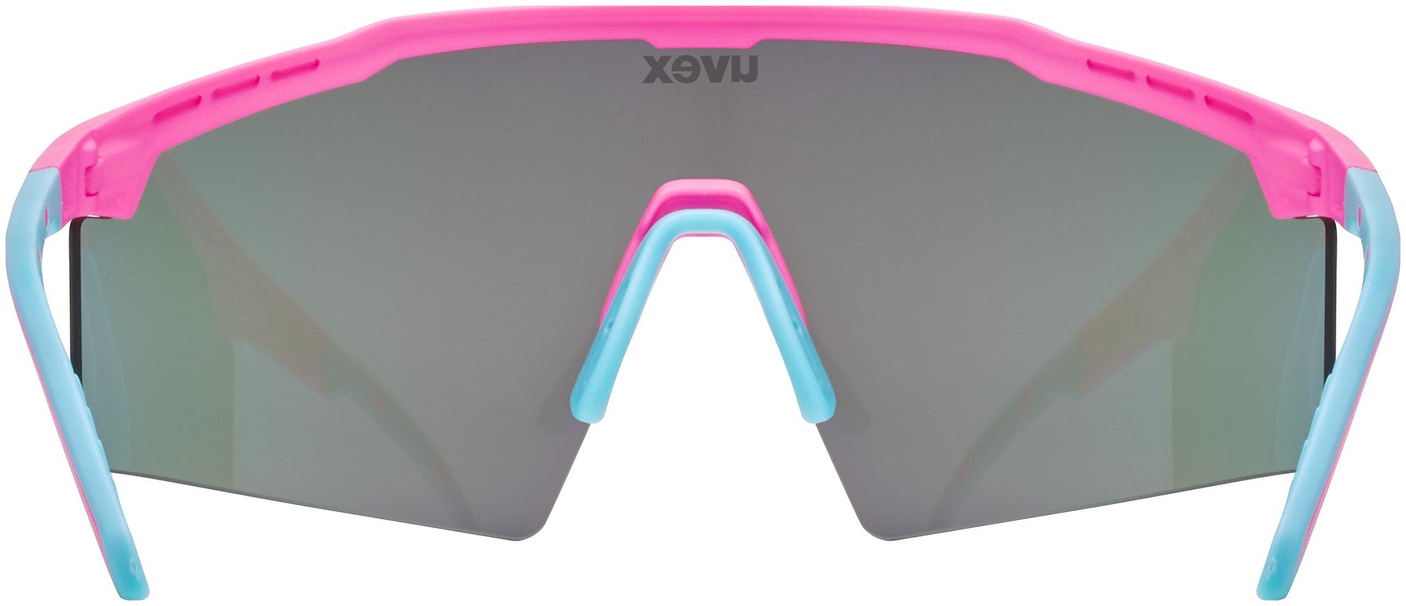 uvex Flowline lunettes de vélo Rose Mat / Miroir Bleu