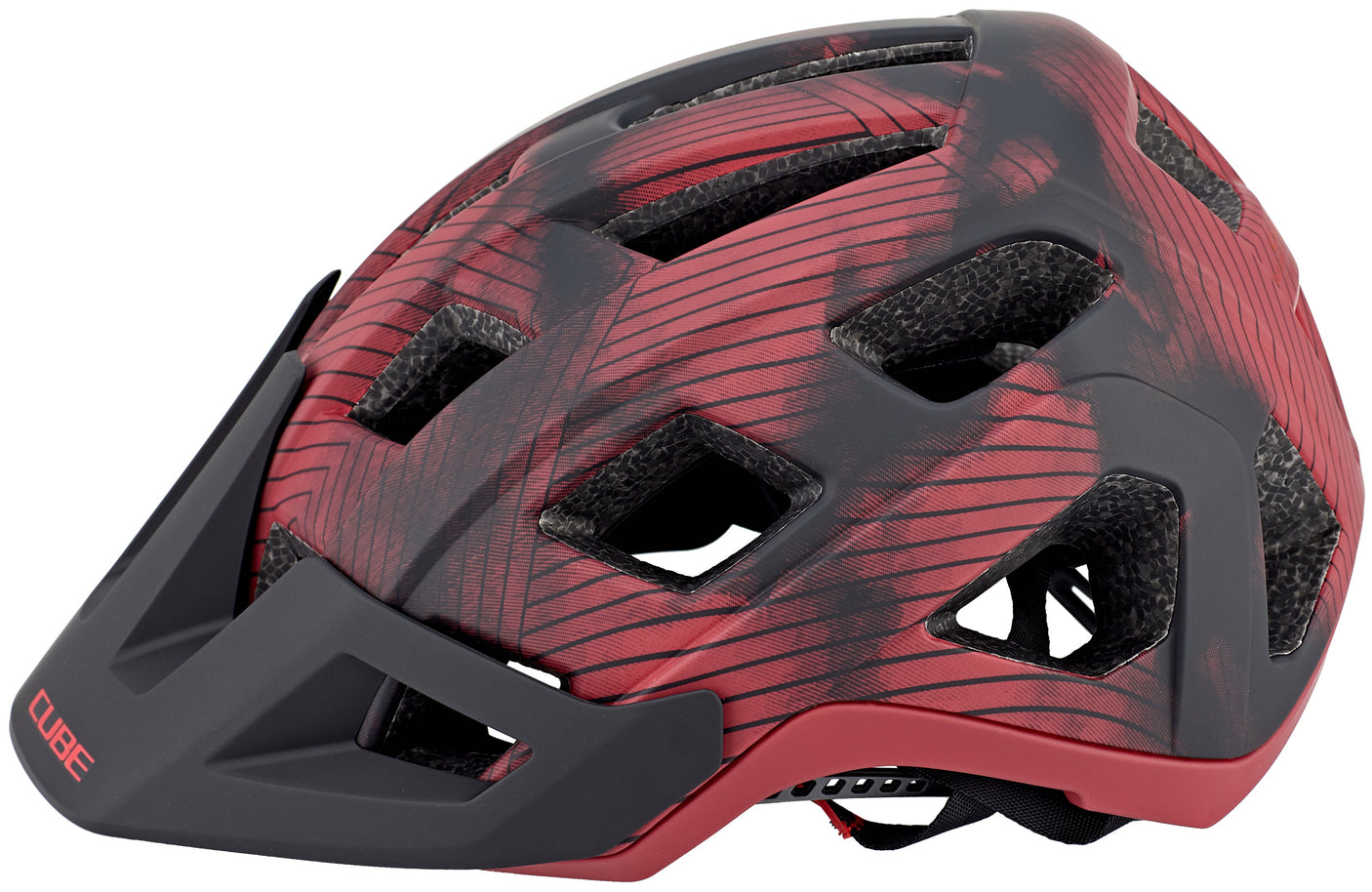 CUBE BADGER casque VTT rouge