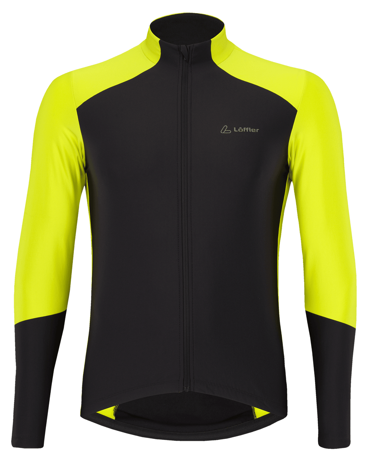 Löffler M Maillot VTT Manches Longues Combo Mid Noir/Jaune Néon