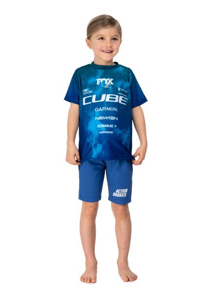 Cube MTB Baggy Short ROOKIE X bleu Actionteam
