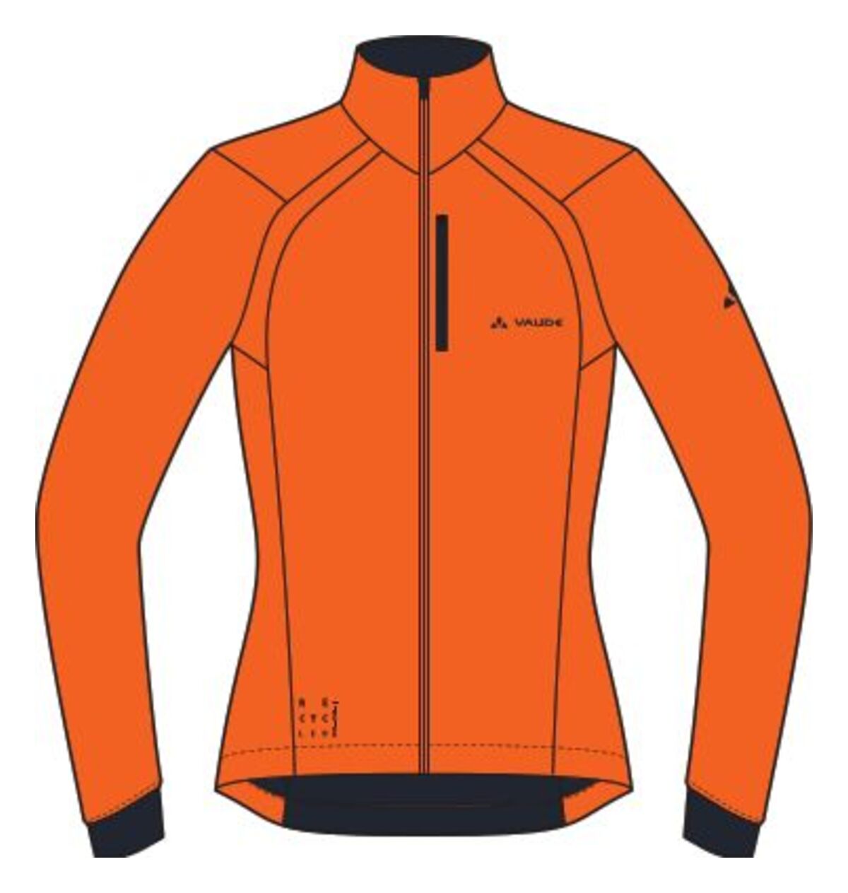 VAUDE Posta Softshell Veste Femme orange néon