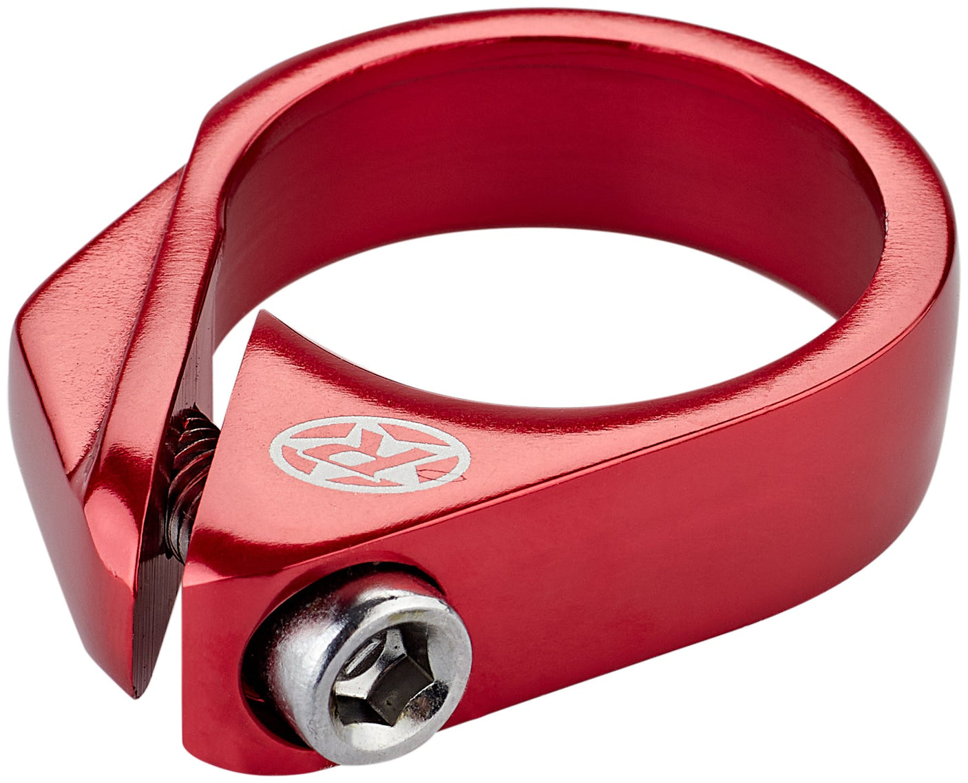 Reverse collier de selle à vis Ø34,9mm rouge