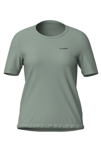 Cube GRAVEL WS Maillot manches courtes vert