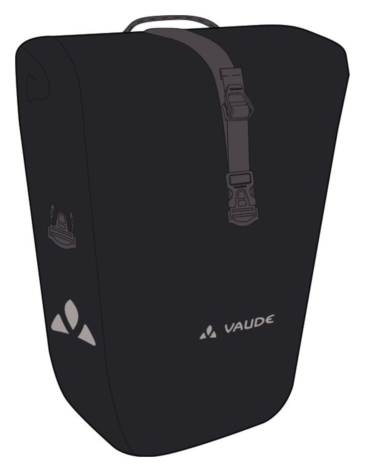 VAUDE Aqua Back Deluxe sacoche de porte-bagages noir