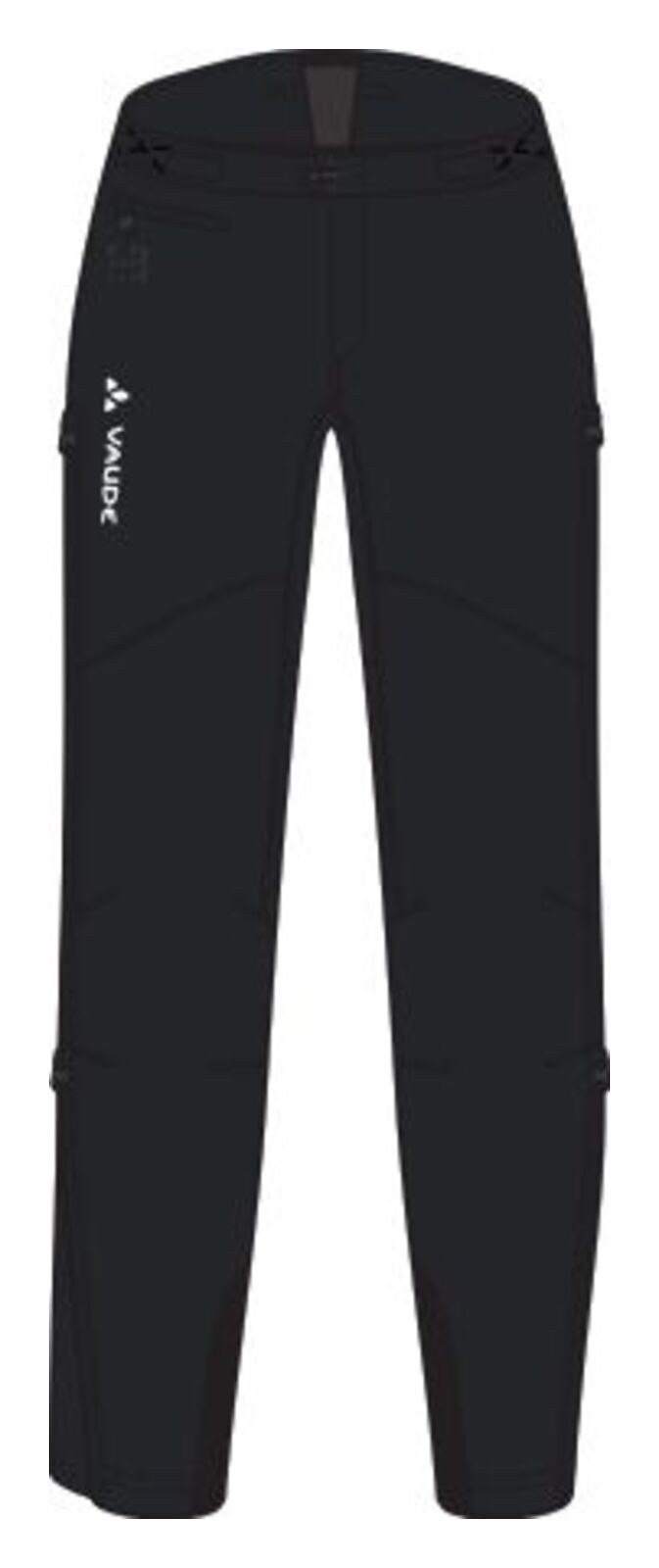 VAUDE Qimsa Softshell Pantalon II Femme noir
