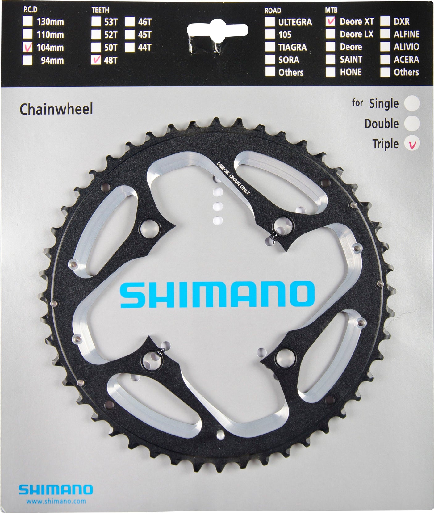 Shimano Deore XT Trekking FC-T780/FC-T781 plateau AL 10 vitesses