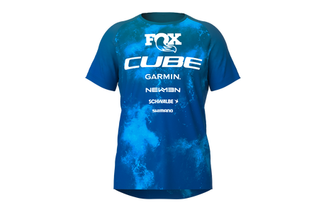 Cube maillot VTT ROOKIE X Actionteam manches courtes blue´n´green