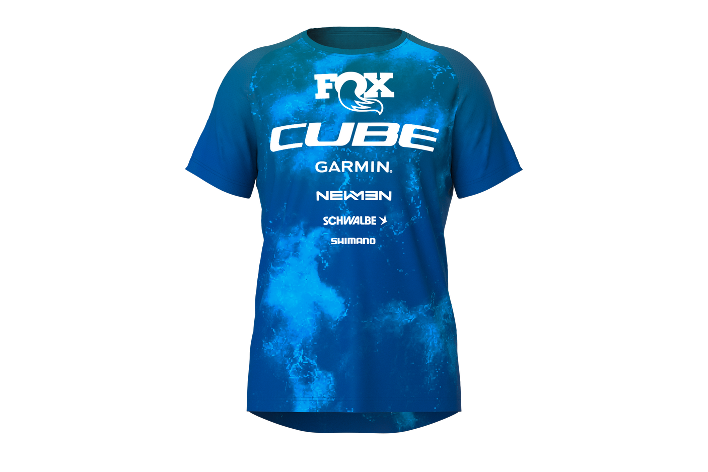 Cube maillot VTT ROOKIE X Actionteam manches courtes blue´n´green