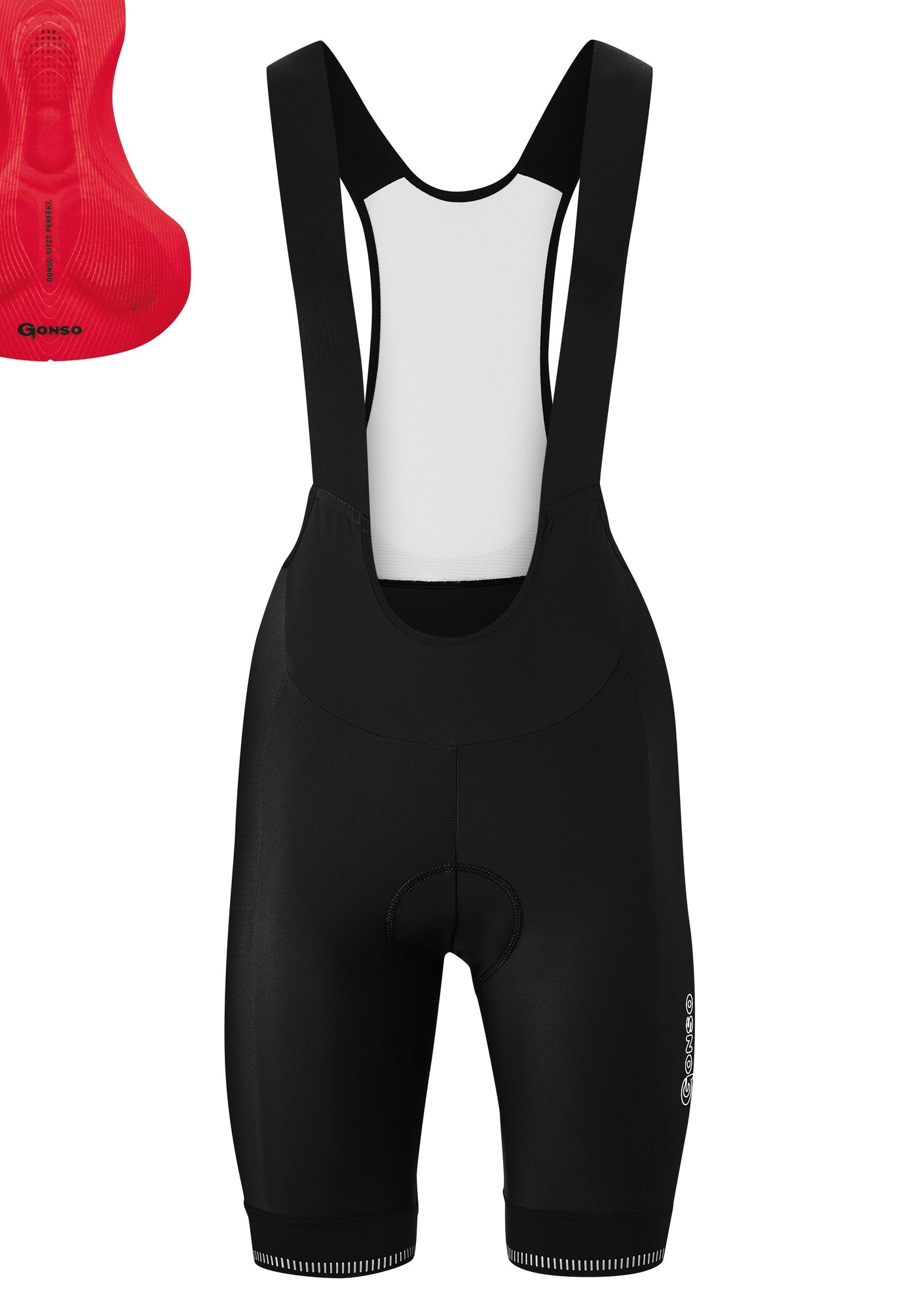 Gonso Sitivo Bib W cuissard vélo noir / feu