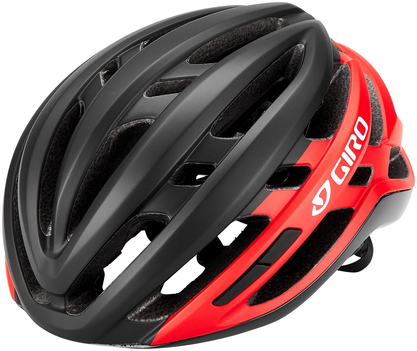 Casque Giro AGILIS noir mat/rouge vif