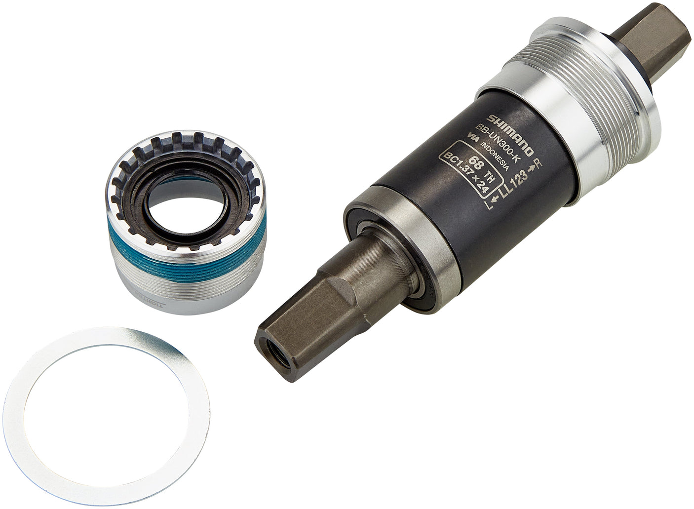 Shimano BB-UN300 Boîtier de pédalier carré BSA 68mm pour carter de chaîne incluant entretoise