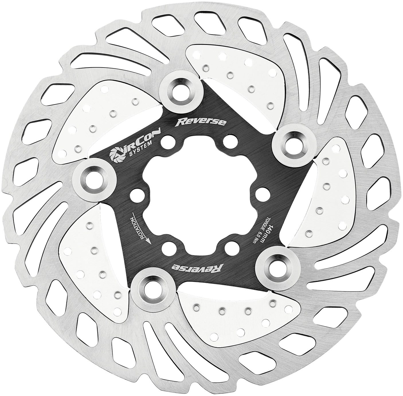 Reverse AirCon disque de frein 6 trous noir