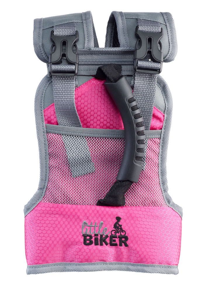 gilet d'apprentissage vélo little Biker Pinky