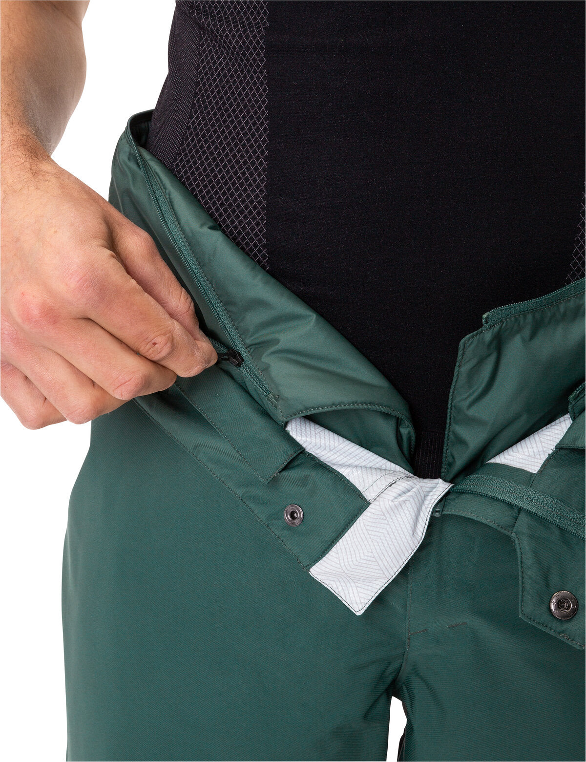 VAUDE Pantalon de pluie 2en1 Moab toute l'année pour homme vert