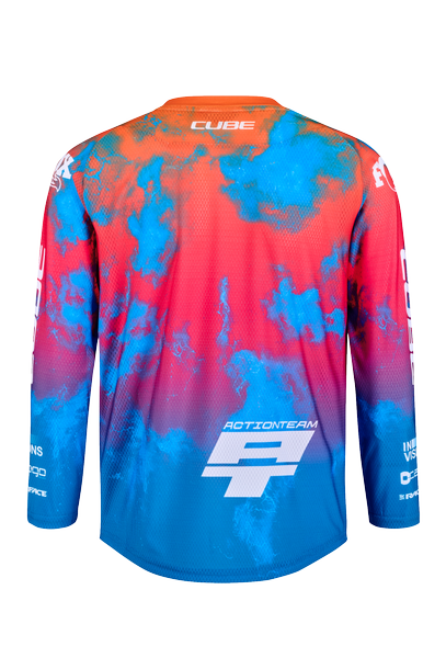 Cube MTB Maillot ROOKIE X Actionteam manches longues black´n´blue