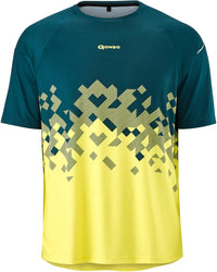 Gonso Mesores Maillot de vélo à manches courtes homme petrol/jaune
