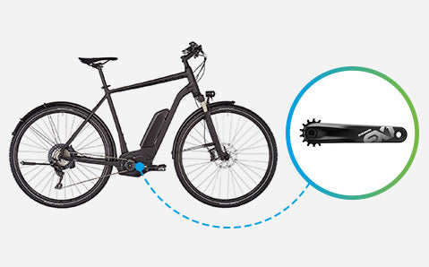 Paire De Manivelles Vélo Électrique 127 Mm Gauche & Droite – Solides Et Faciles à Installer