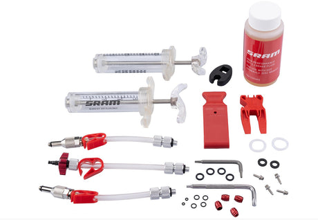 Kit de purge SRAM Professional incluant liquide de frein DOT 5.1 transparent/rouge