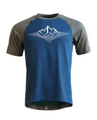 Zimtstern PureFlowz Shirt SS Homme French Navy / Dusty Olive