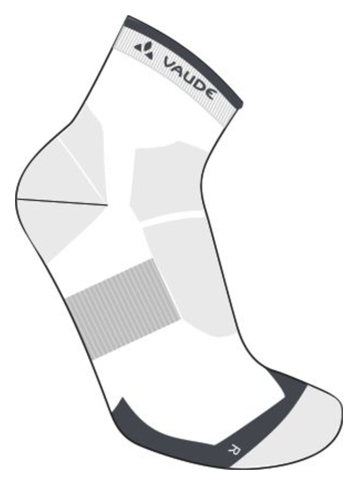 VAUDE Chaussettes de vélo courtes blanches