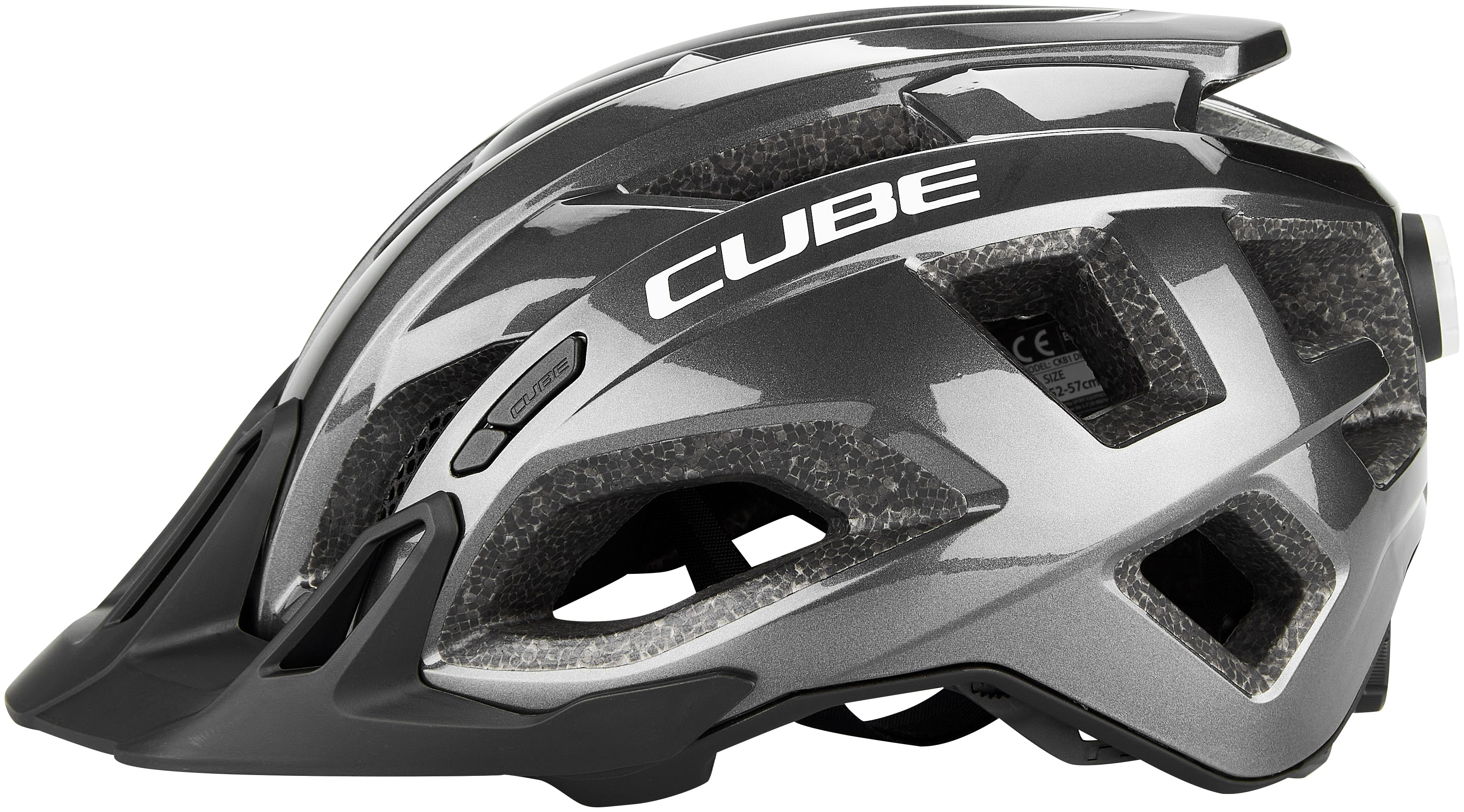 CUBE Casque QUEST brillant iridium noir