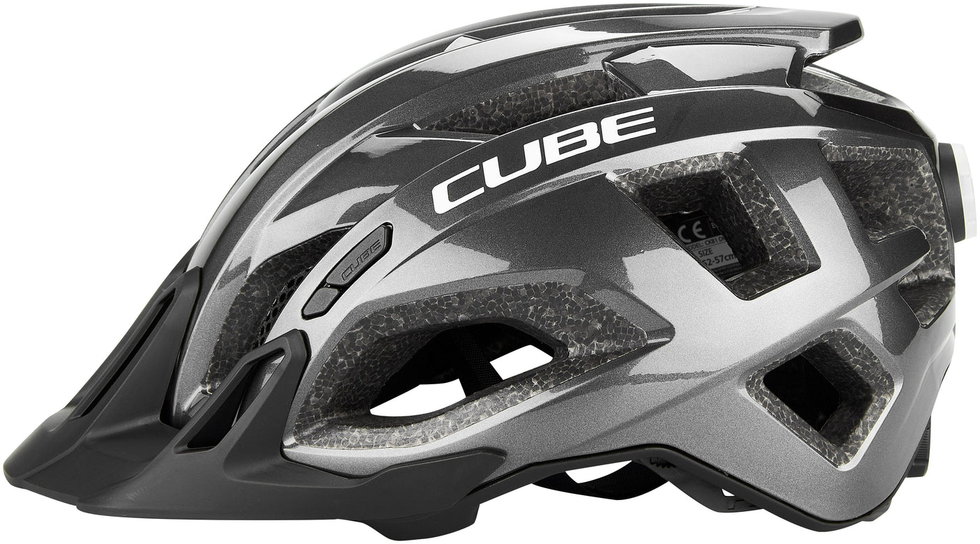 CUBE Casque QUEST brillant iridium noir