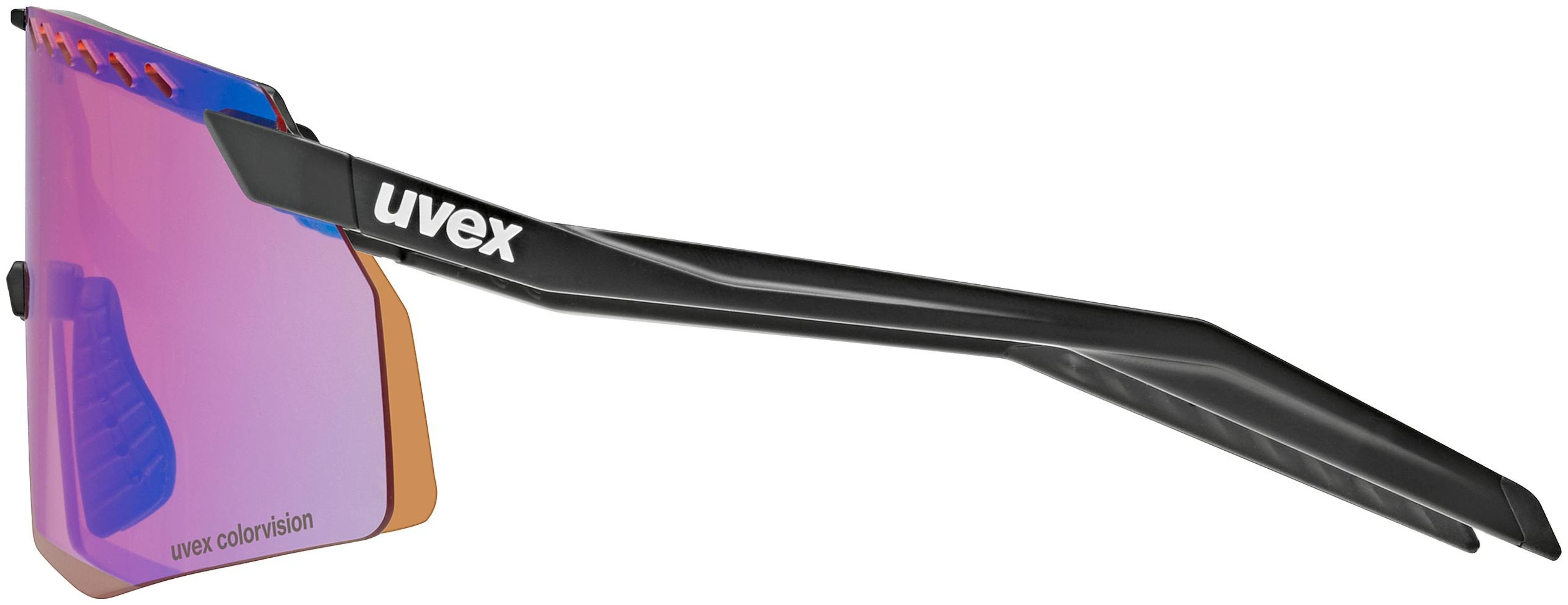 uvex Pace Stage Cv Lunettes de vélo Noir Mat / Miroir Bleu