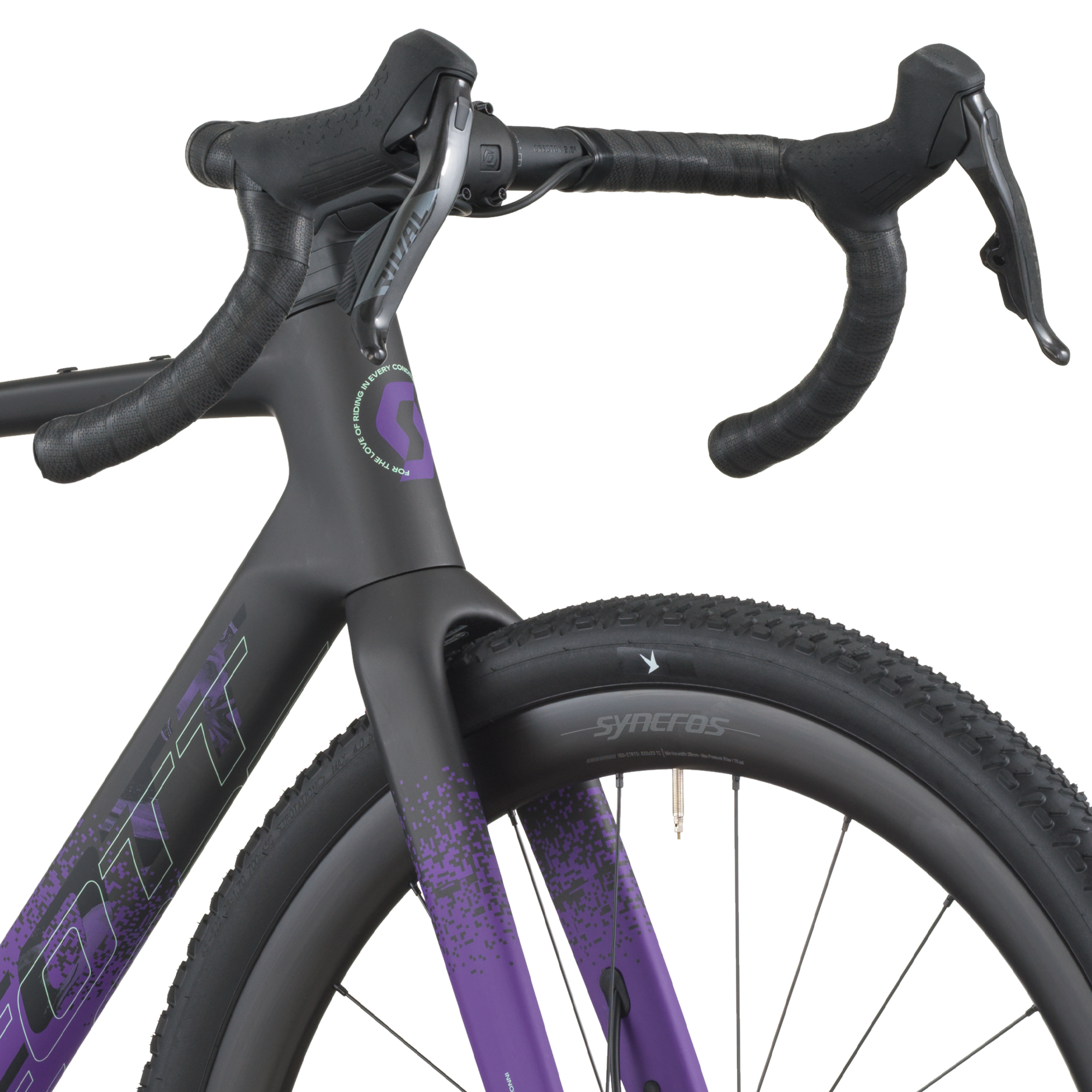 Scott Addict Gravel 20 carbone noir/indigo violet