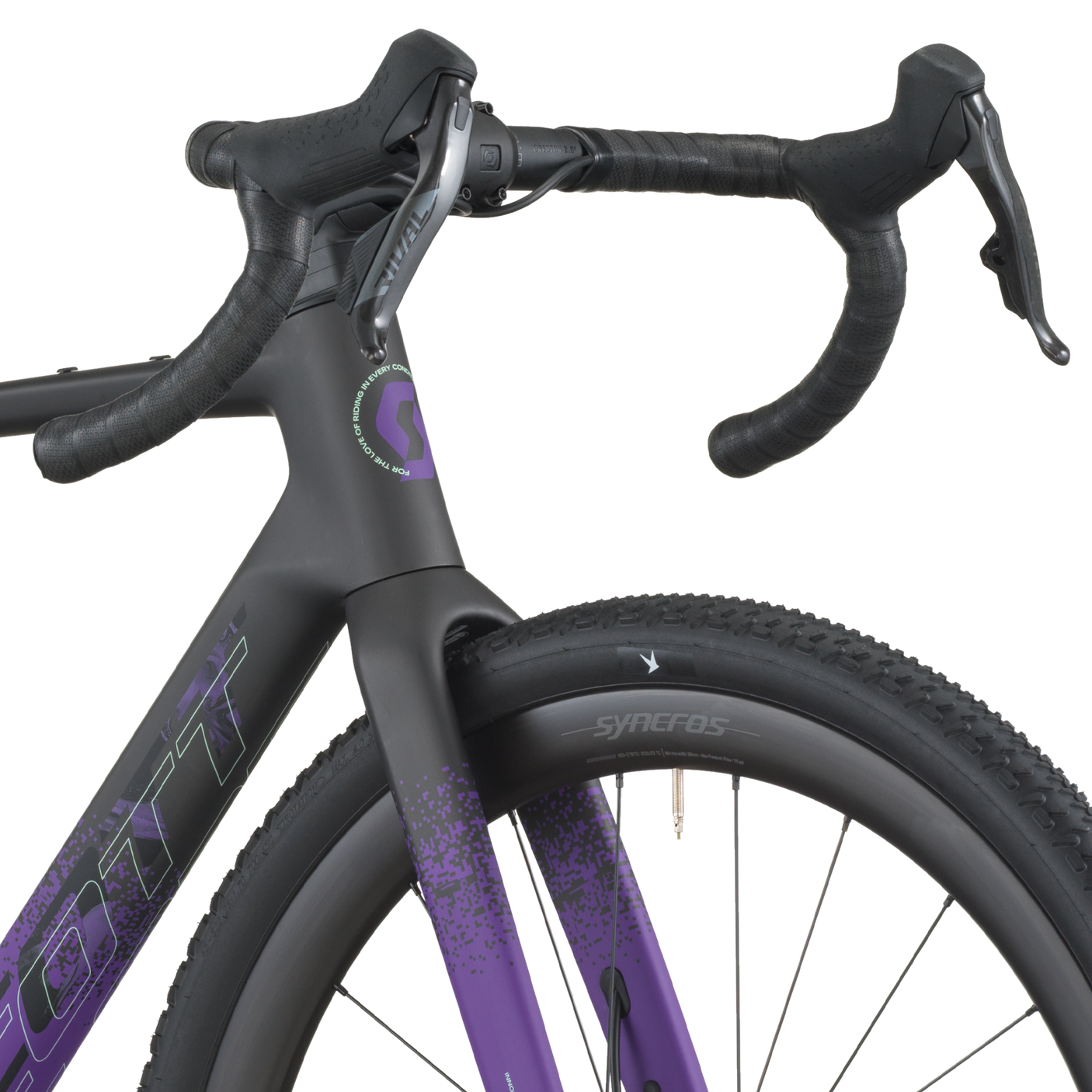 Scott Addict Gravel 20 carbone noir/indigo violet