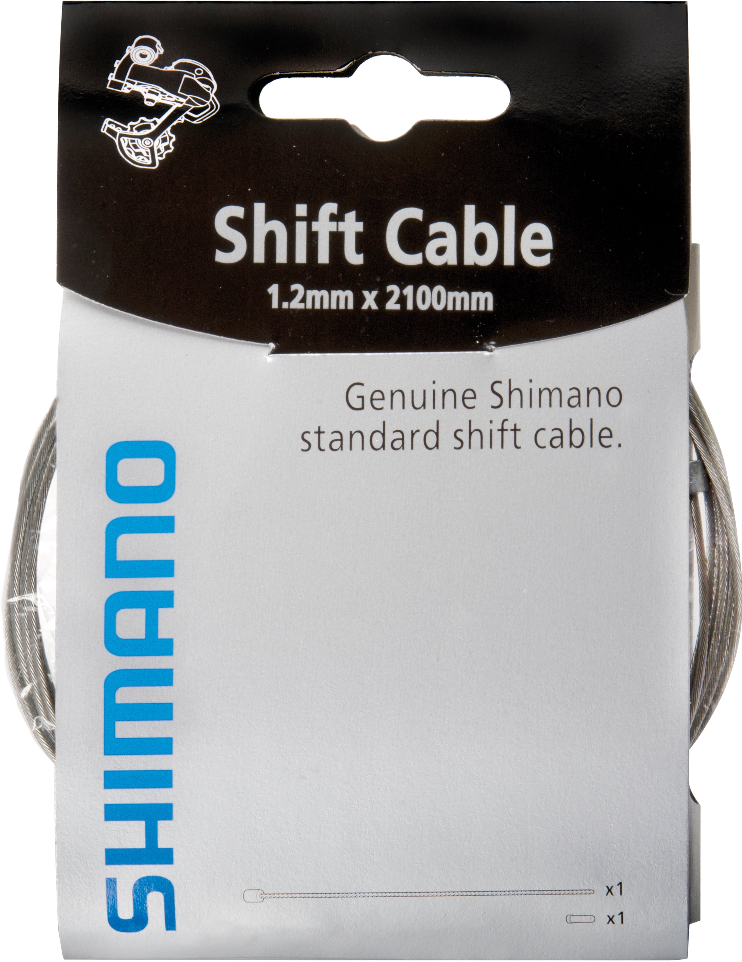 Câble de dérailleur Shimano VTT/Route 1,2x2100mm 10 pièces