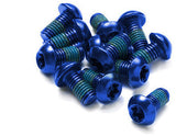 Set de visserie Reverse pour disques de frein 12 pièces bleu