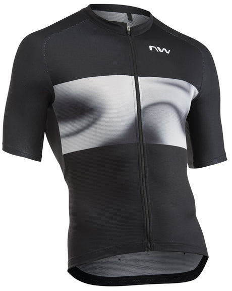 Northwave Force Evo Maillot Manches Courtes Noir/Gris Clair