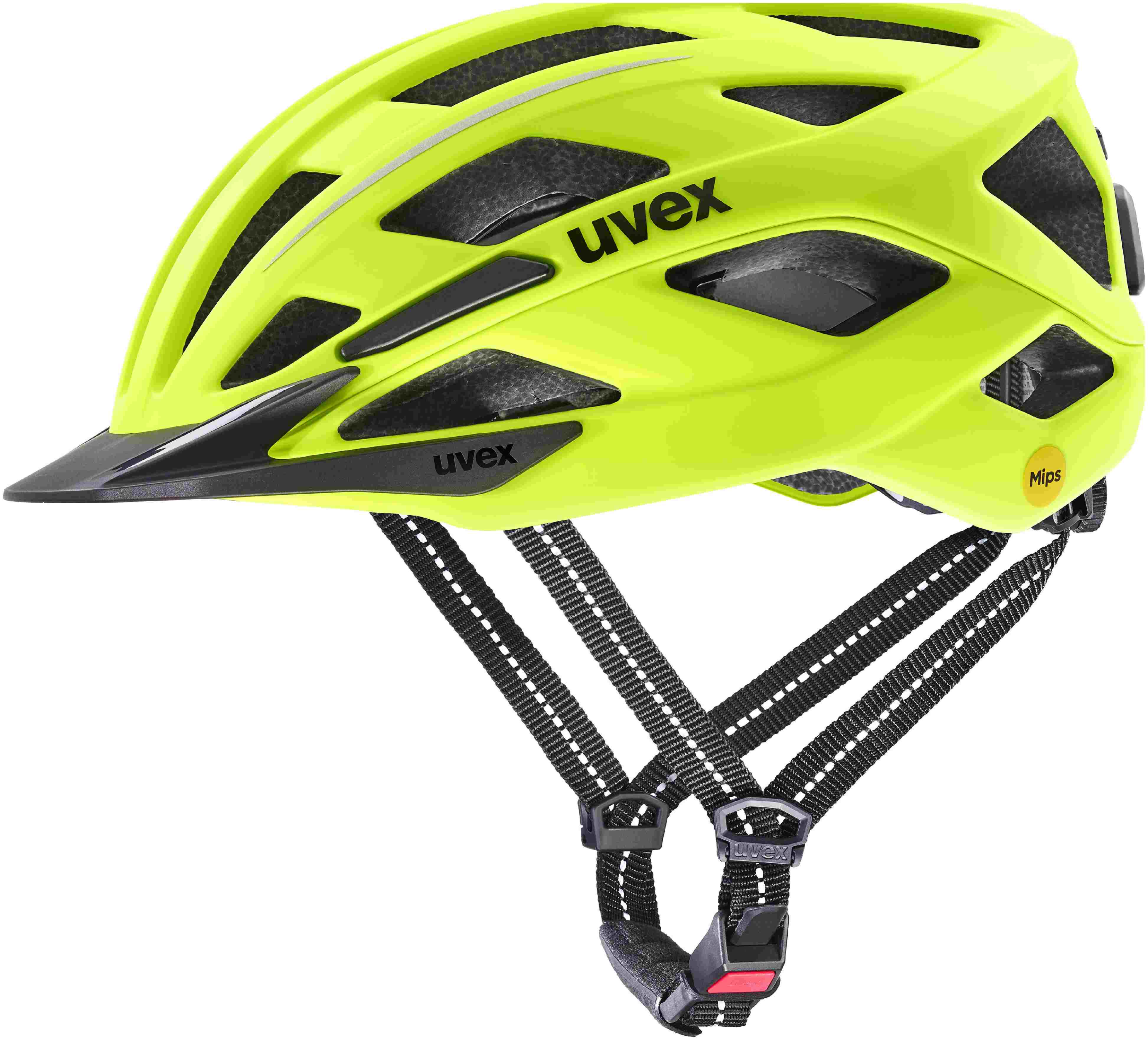 uvex City I-Vo 2 Mips Casque urbain Jaune néon Mat-Noir