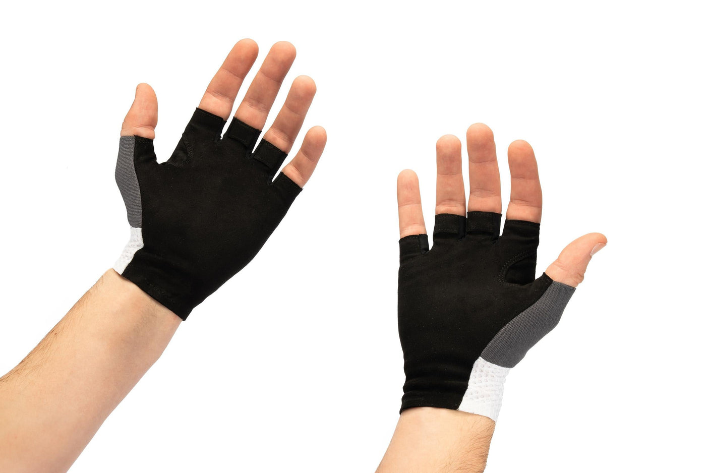 CUBE Gants Race doigt court blanc