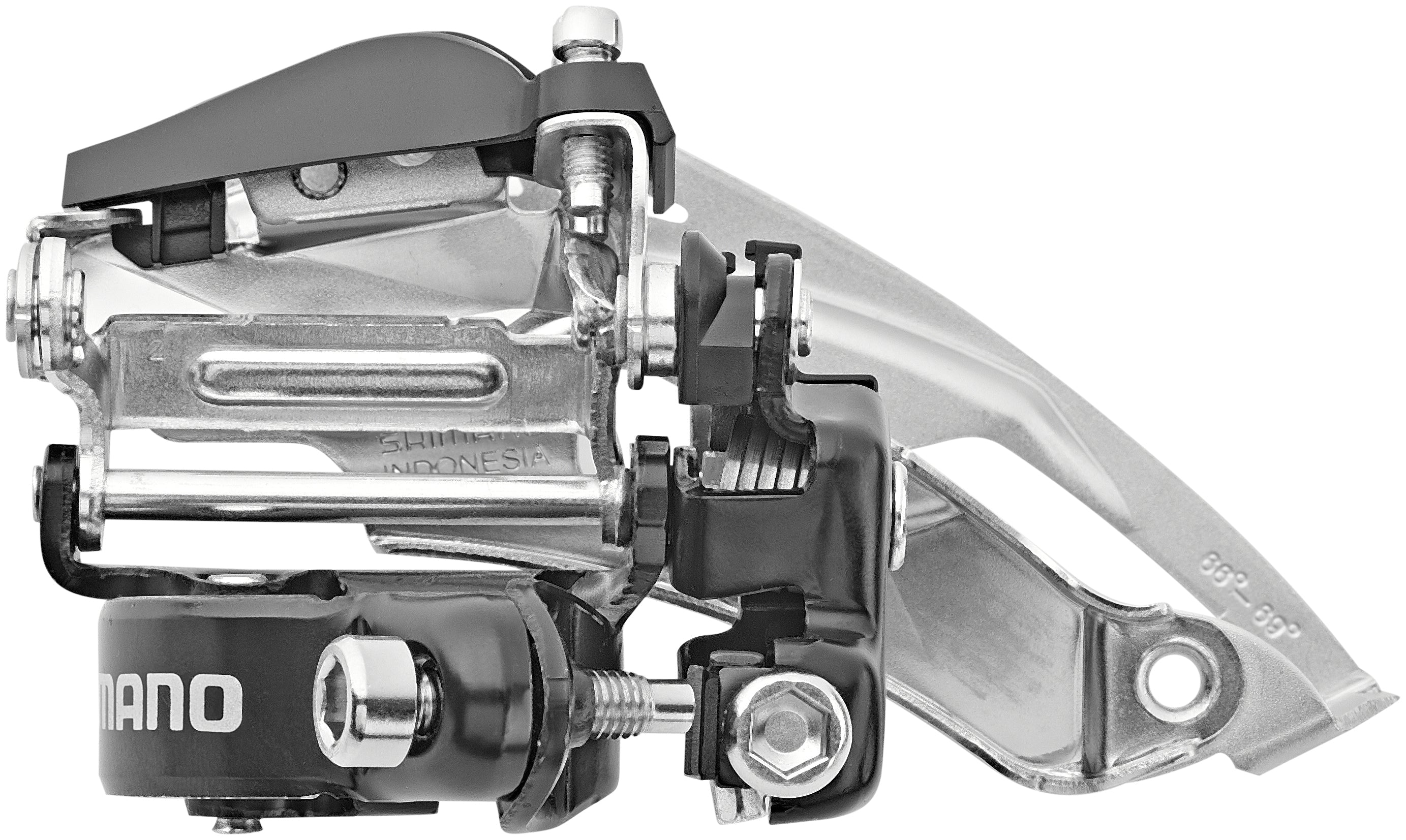Shimano Tourney FD-TY710 dérailleur avant collier Top Swing 66-69° 7/8 vitesses
