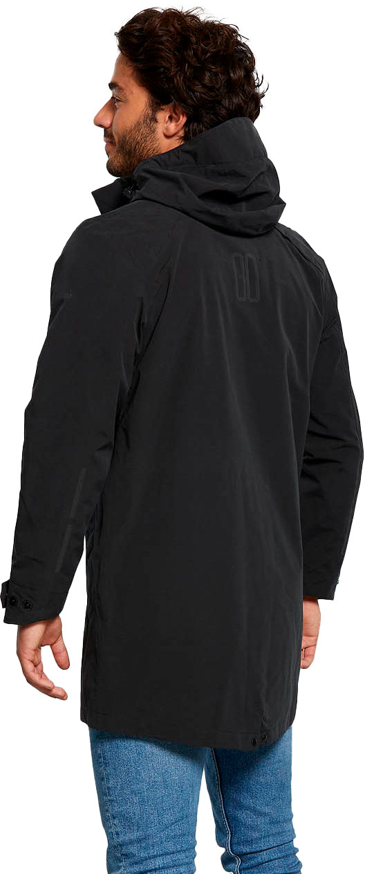 Basil Mosse Parka de pluie homme noir