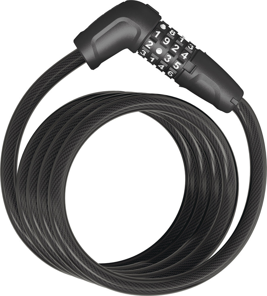 Antivol à câble spiralé ABUS Numero 5510C/180 noir SCMU