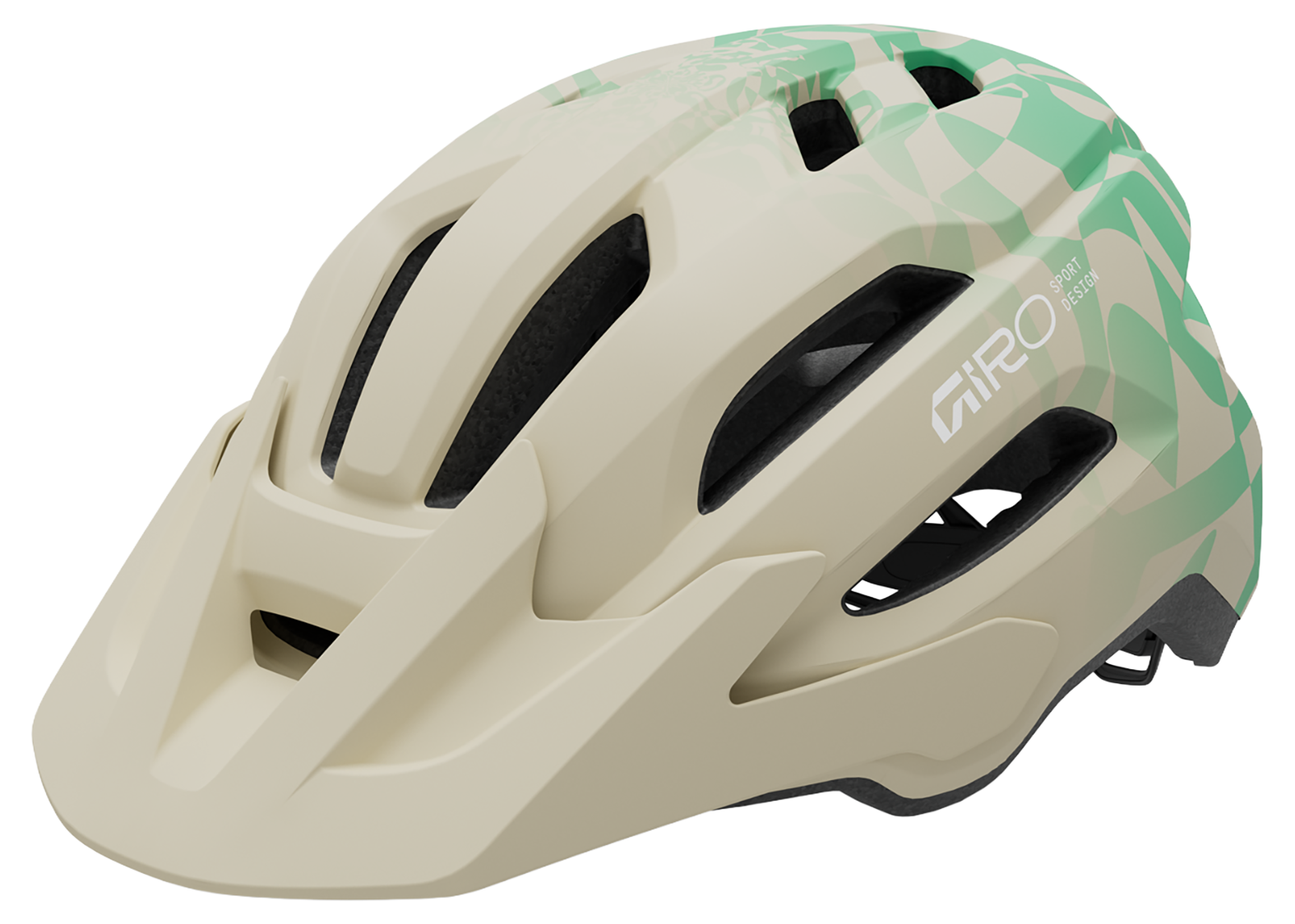 Giro Fixture II casque VTT mat pierre/green rush