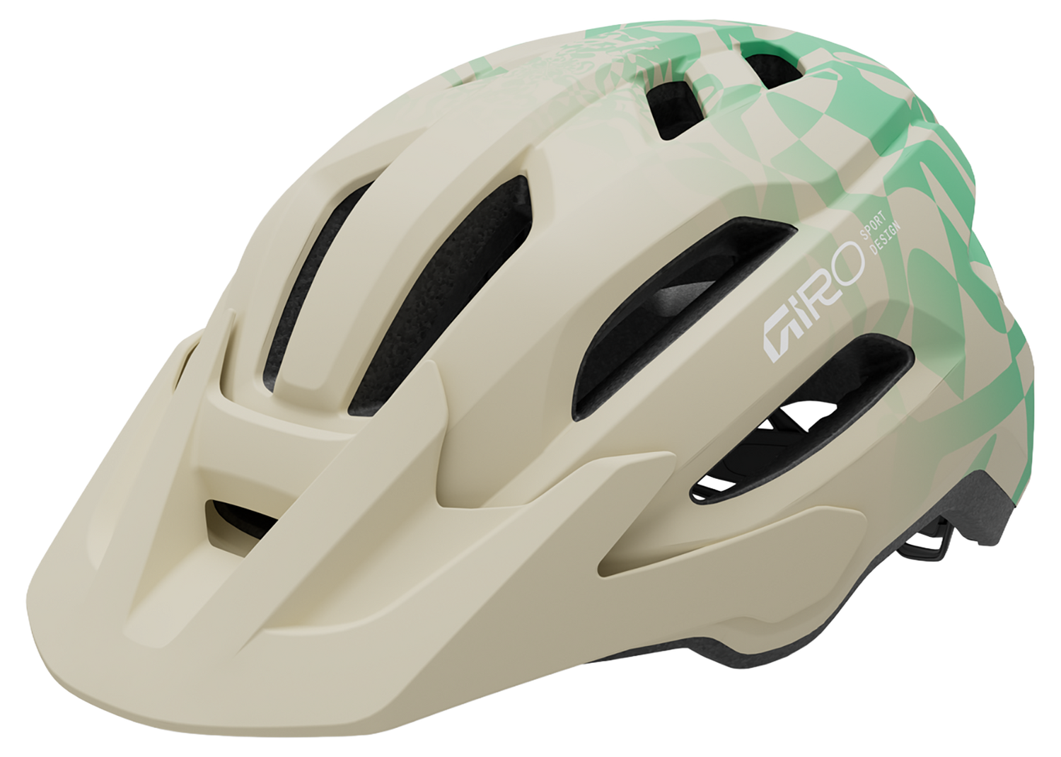 Giro Fixture II casque VTT mat pierre/green rush