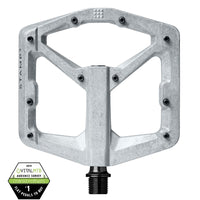 Crankbrothers Stamp 2 Large pédale plateforme raw silver