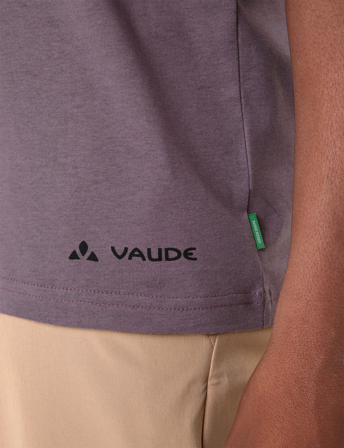 Chemise décontractée cycliste homme VAUDE violet cendré