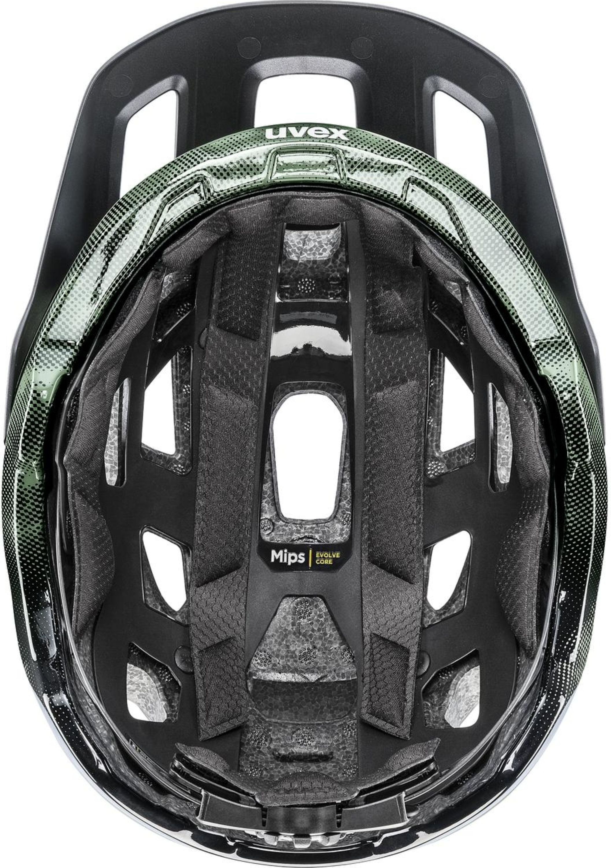 uvex React Mips Casque VTT Vert Mousse-Noir Mat
