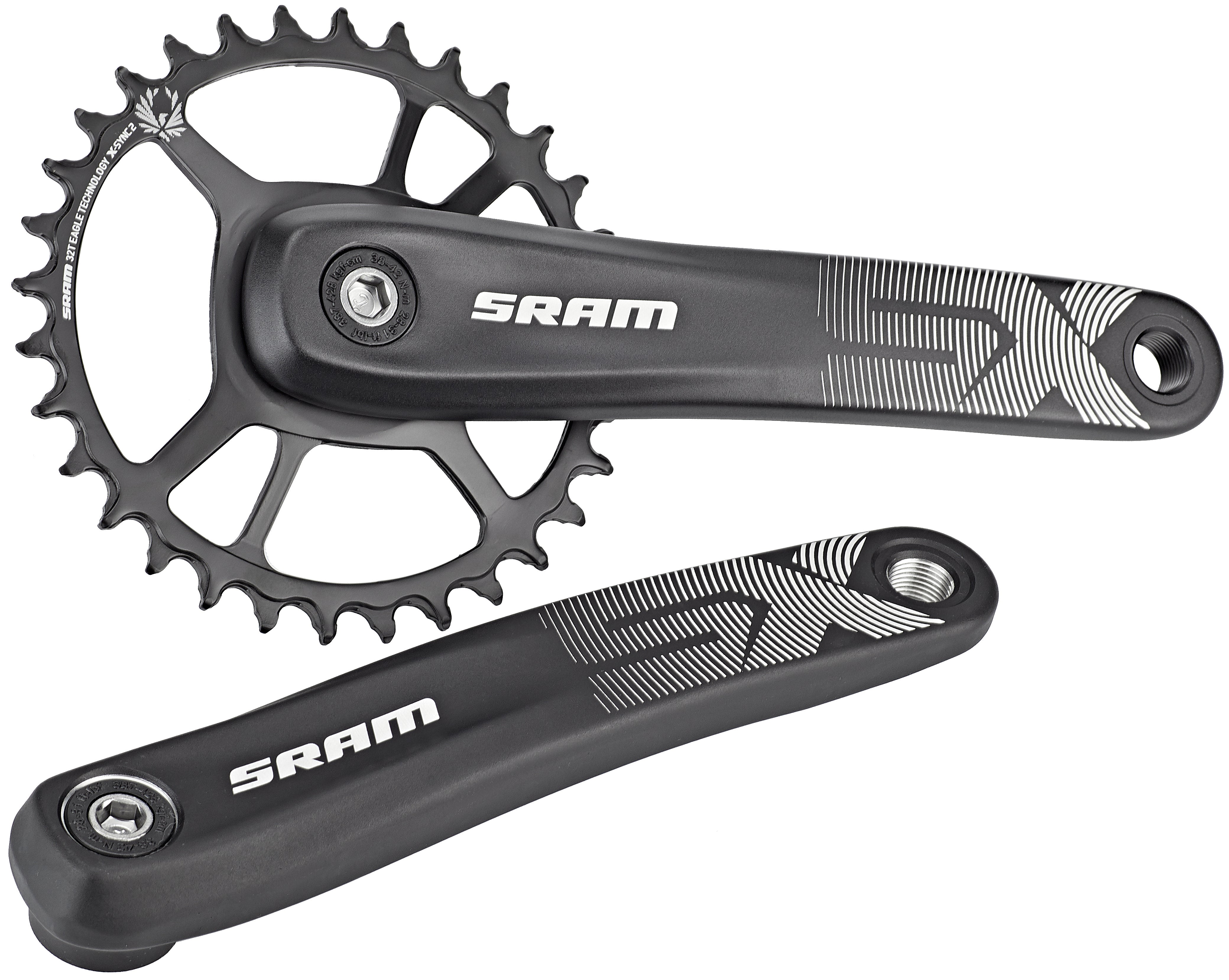 SRAM SX Eagle Power Spline pédalier 32 dents 12 vitesses noir